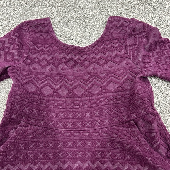 Gymboree Girls Size 5 Short‎ Sleeve Dress with pockets Purple Maroon EUC - Picture 2 of 7